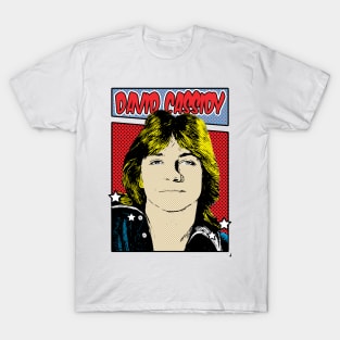 David Cassidy 80s Pop Art Comic Style T-Shirt